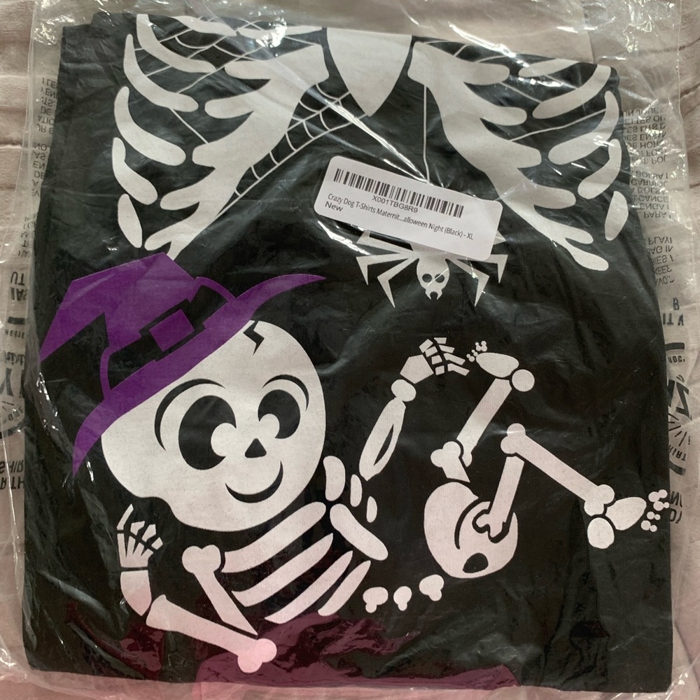 Maternity baby girl witch skeleton